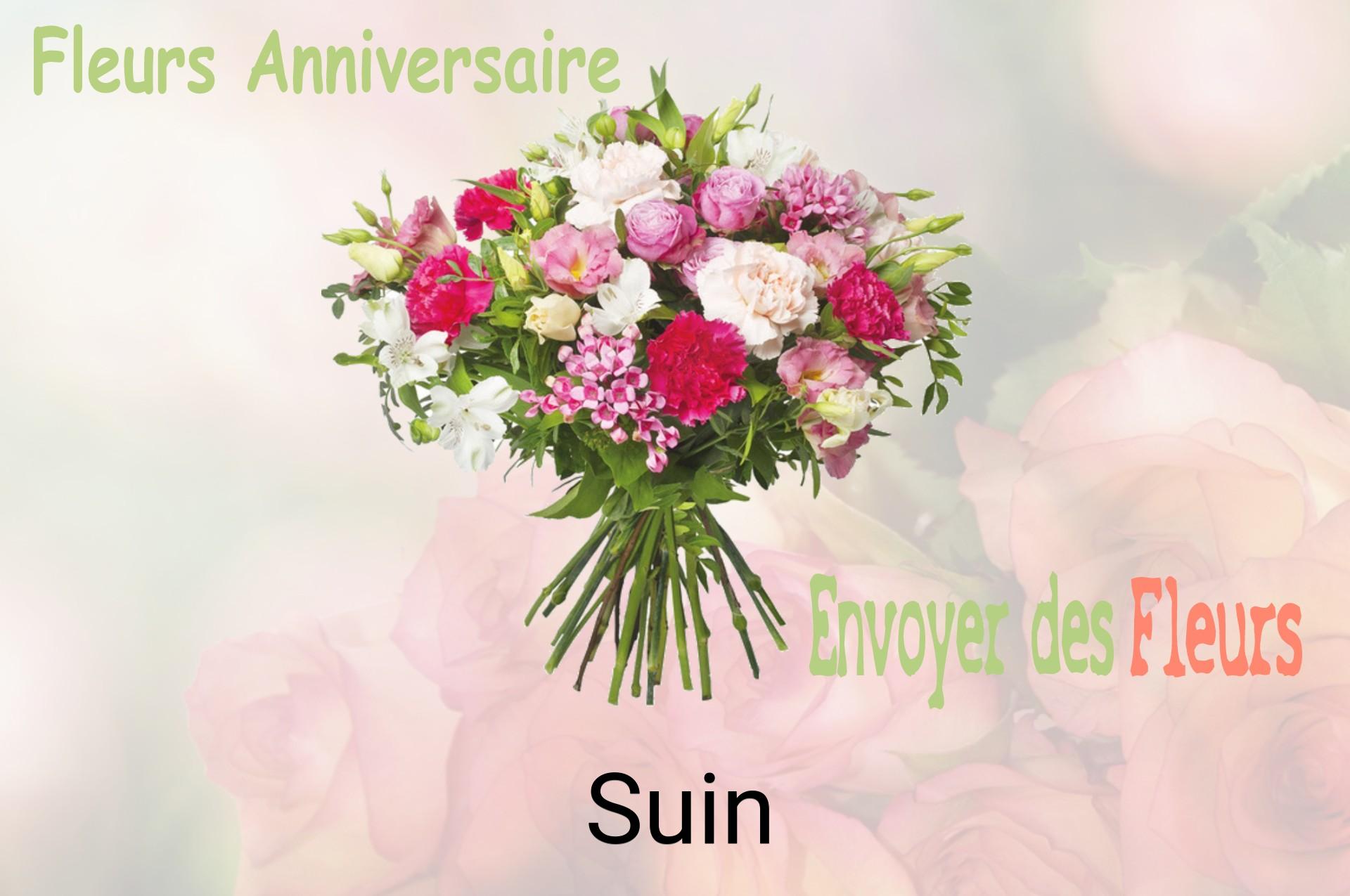 Bouquet de fleurs d’anniversaire livré à Suin
